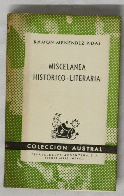 Miscelánea histórico-literaria
