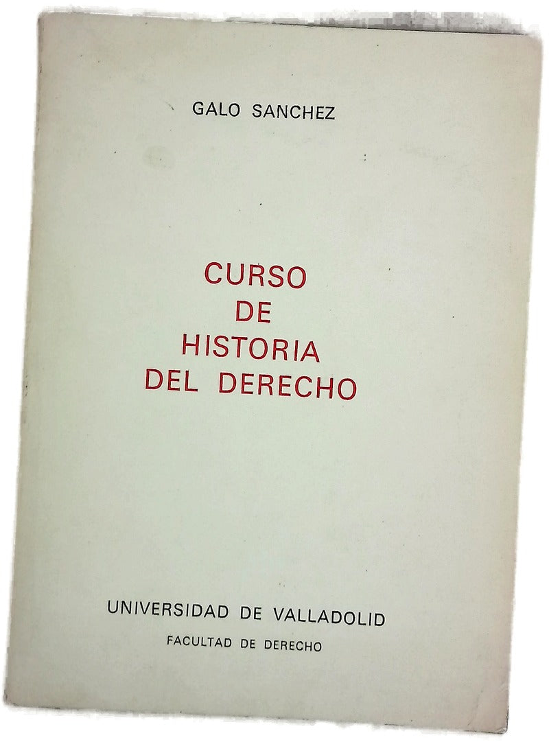 Curso de historia del Derecho