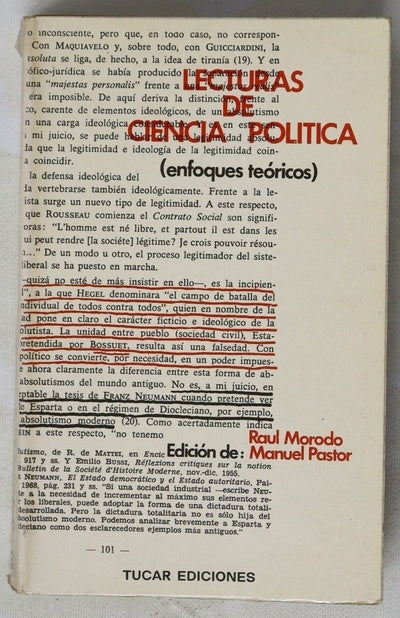 Lectura de ciencia política
