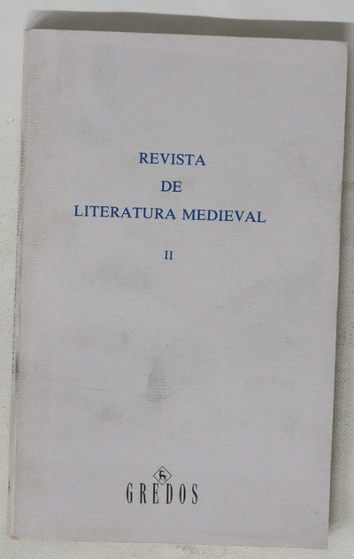 Revista de literatura medieval II