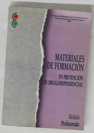 Materiales de formación en prevención de drogodependencias