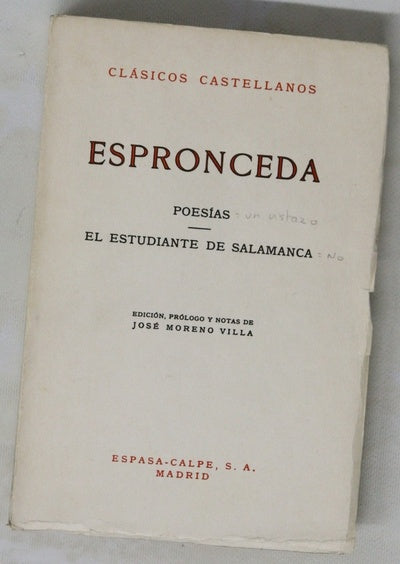 Poesías El estudiante de Salamanca