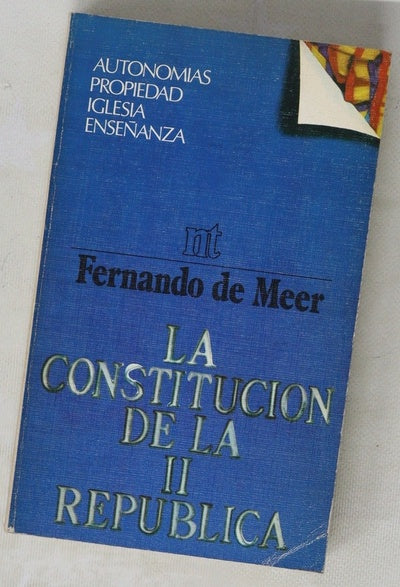La constitución de la II República autonomías, propiedad, iglesia, enseñanza