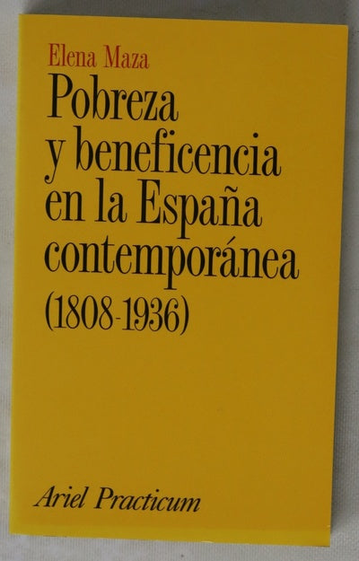 Pobreza y beneficencia en la España contemporánea (1808-1936)