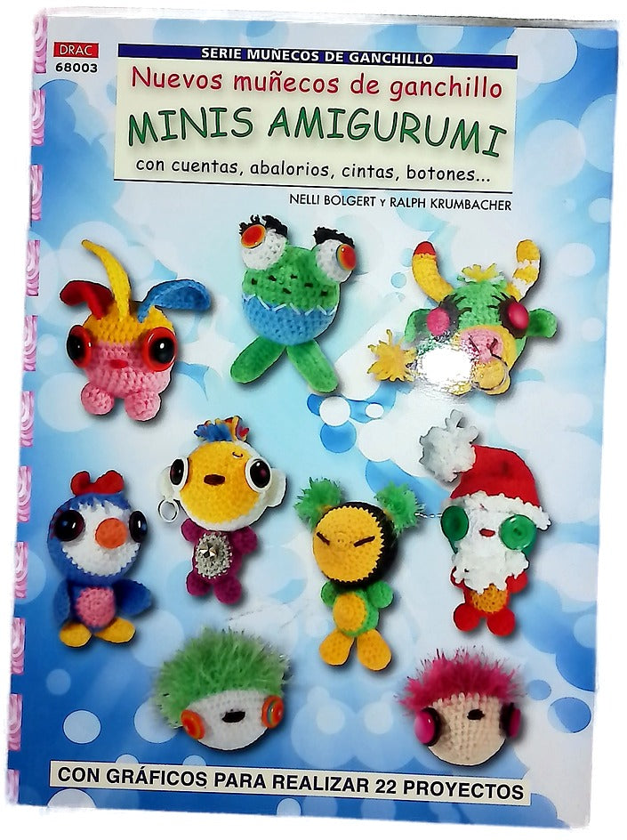 Minis amigurumi : nuevos muñecos de ganchillo : con cuentas, abalorios, cintas, botones...