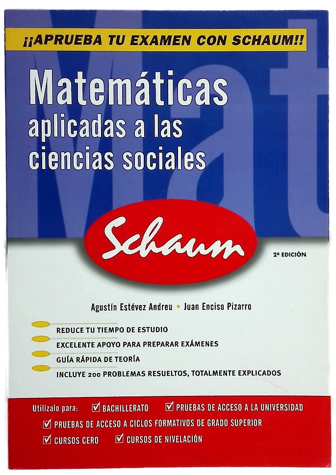 Matemáticas aplicadas a las ciencias sociales