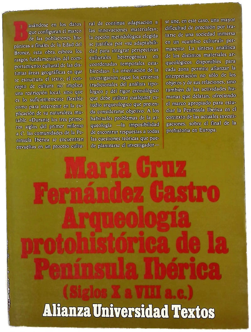 Arqueología protohistórica de la Península ibérica (siglos X a VIII a.C.)