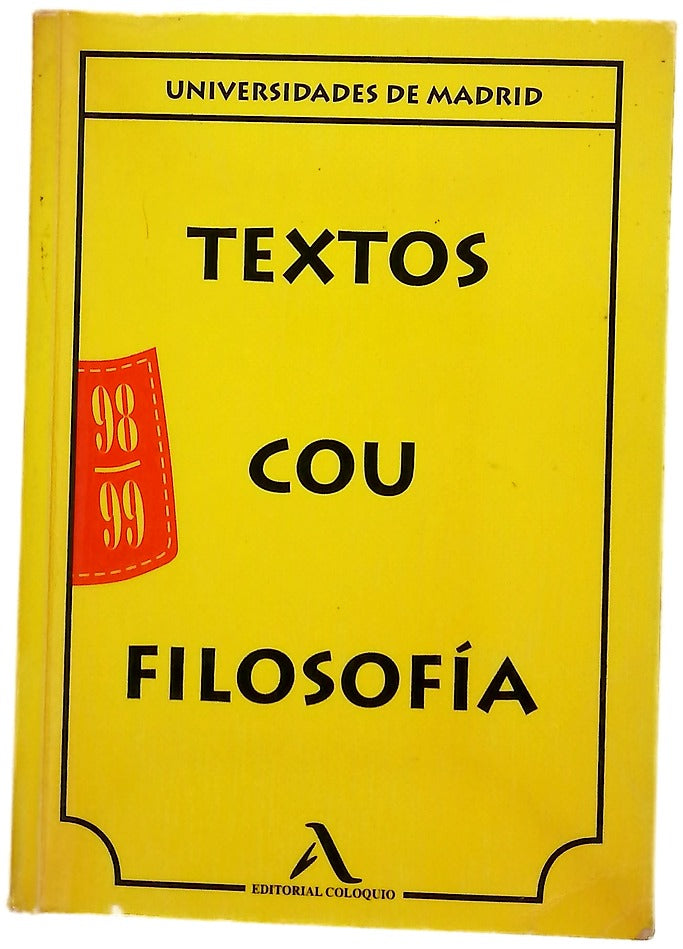 Textos COU filosofía