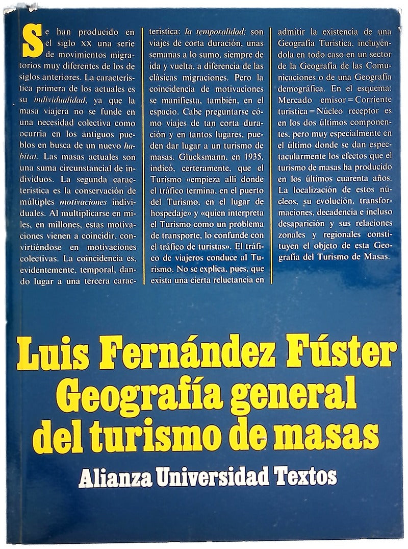 Geografía general del turismo de masas