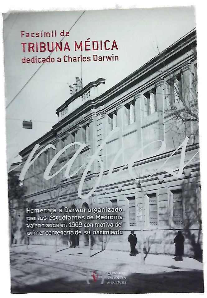 Facsímil de Tribuna médica dedicado a Charles Darwin
