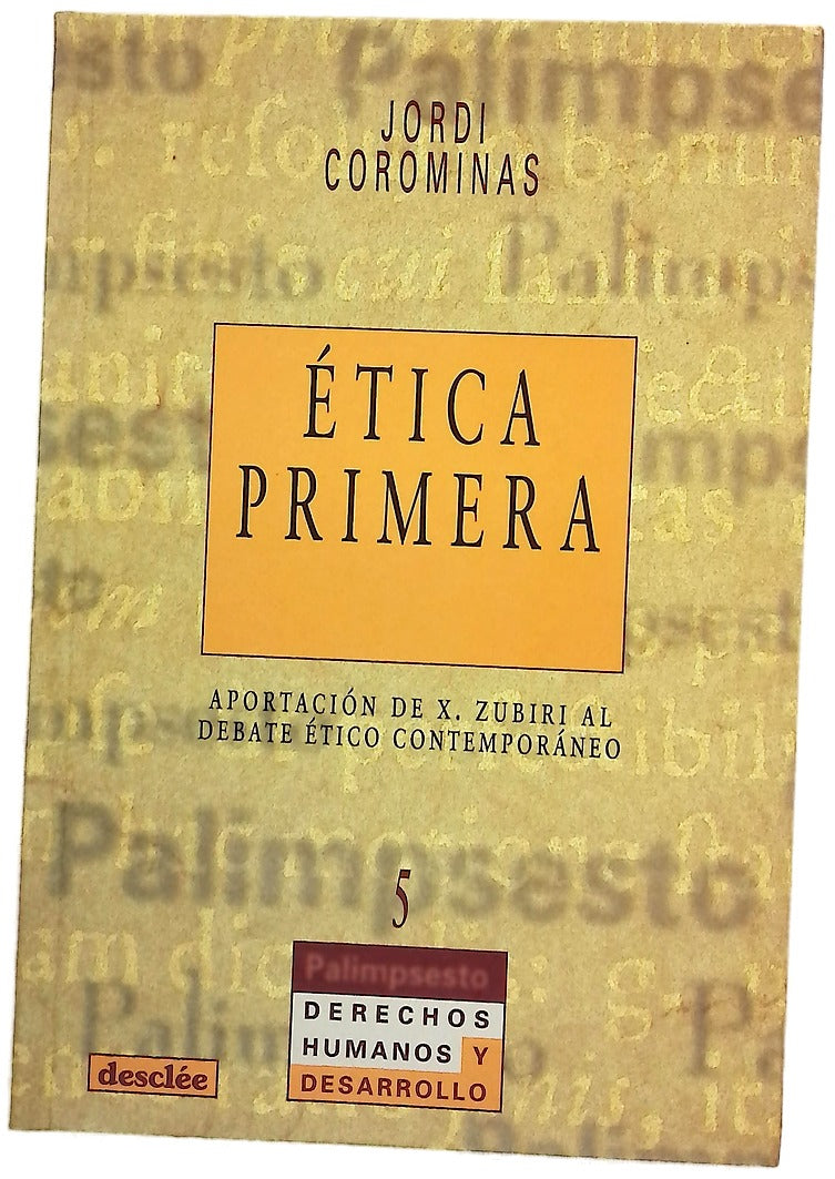 Ética primera aportación de X. Zubiri al debate ético contemporáneo