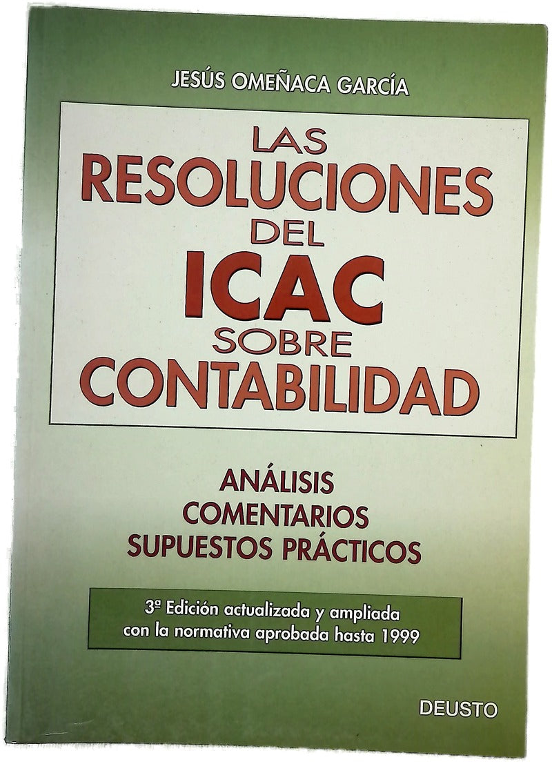 Las resoluciones del ICAC sobre contabilidad