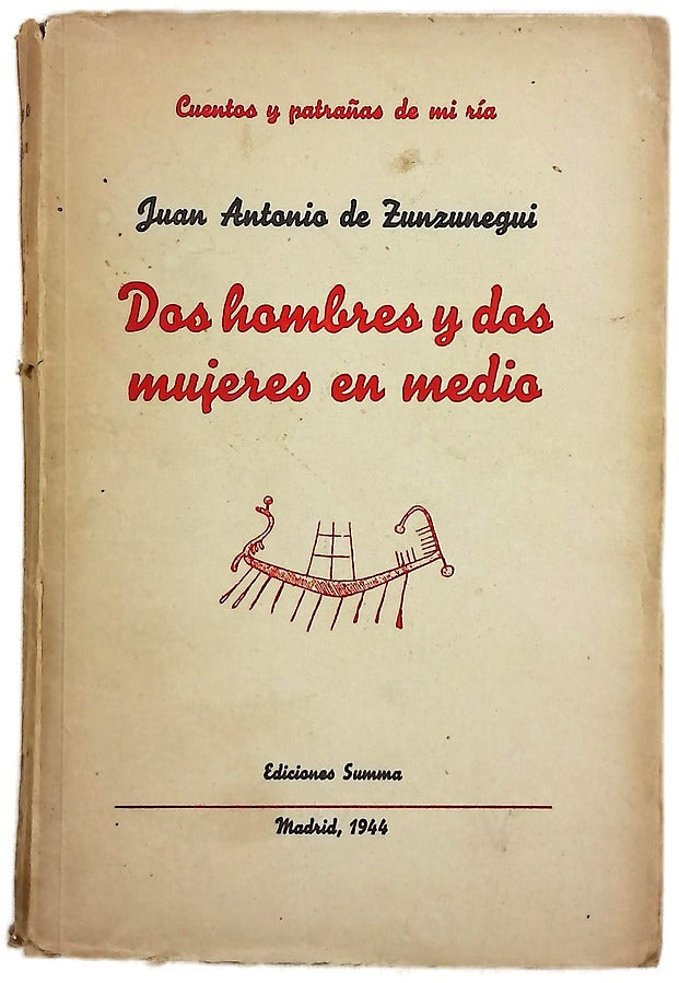 Dos hombres y dos mujeres en medio