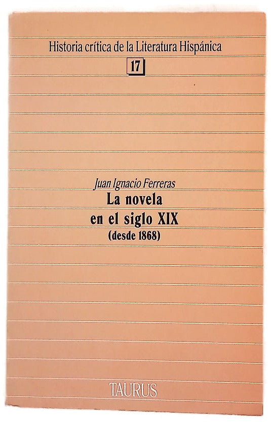 La novela en el siglo XIX (desde 1868)