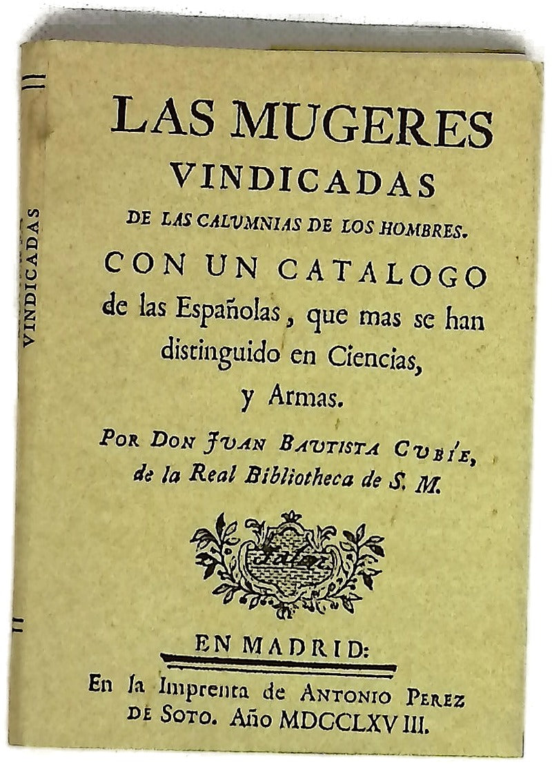 Las mugeres vindicadas de las calumnias de los hombres