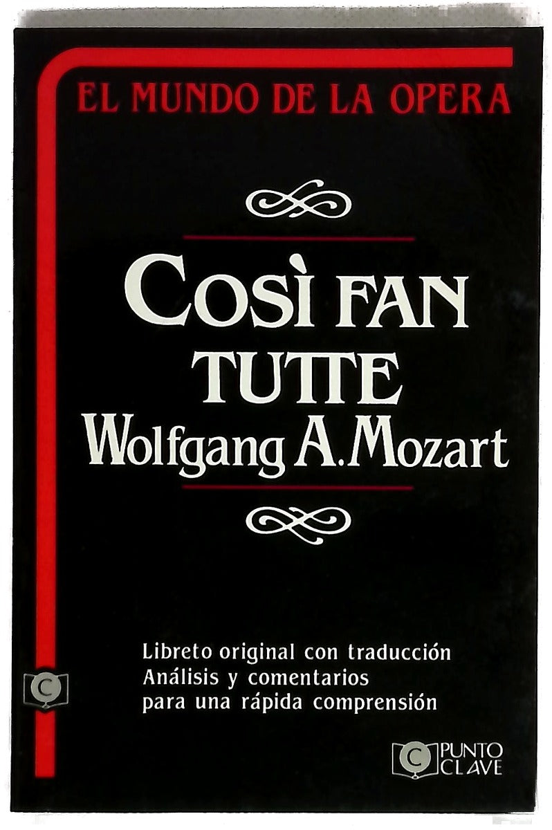 Così fan tutte libretto original en italiano