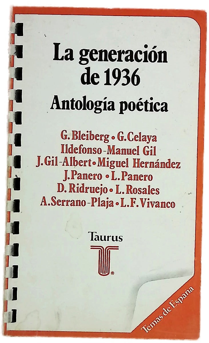 La generación de 1936 : antología poética