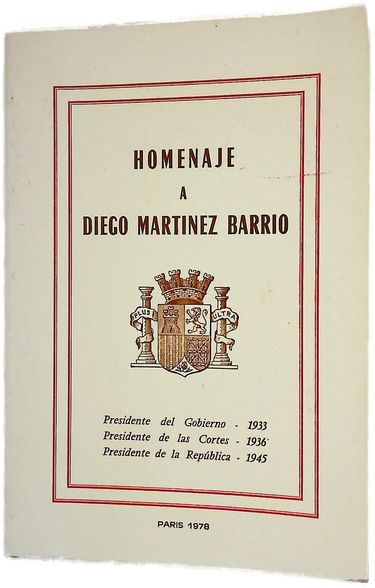 Homenaje a Diego Martínez Barrio