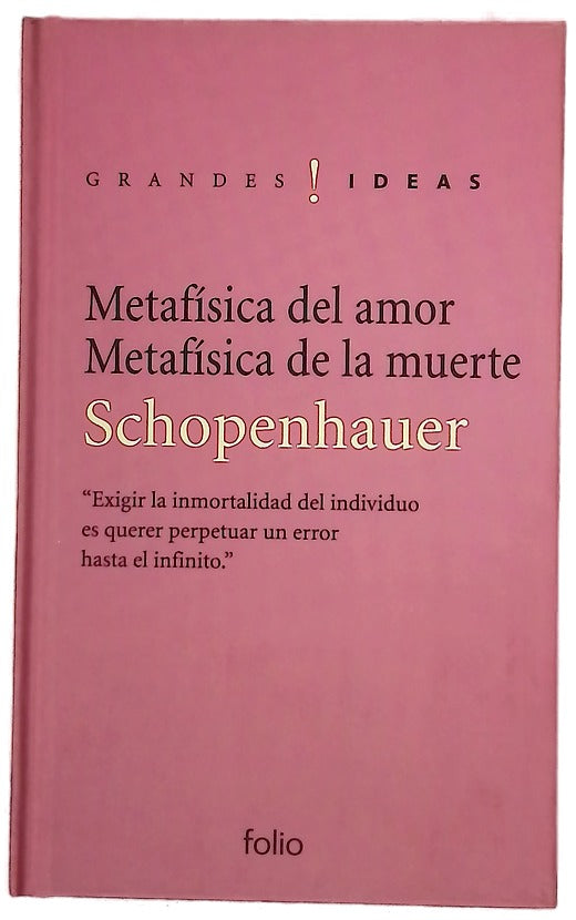 Metafísica del amor Metafísica de la muerte