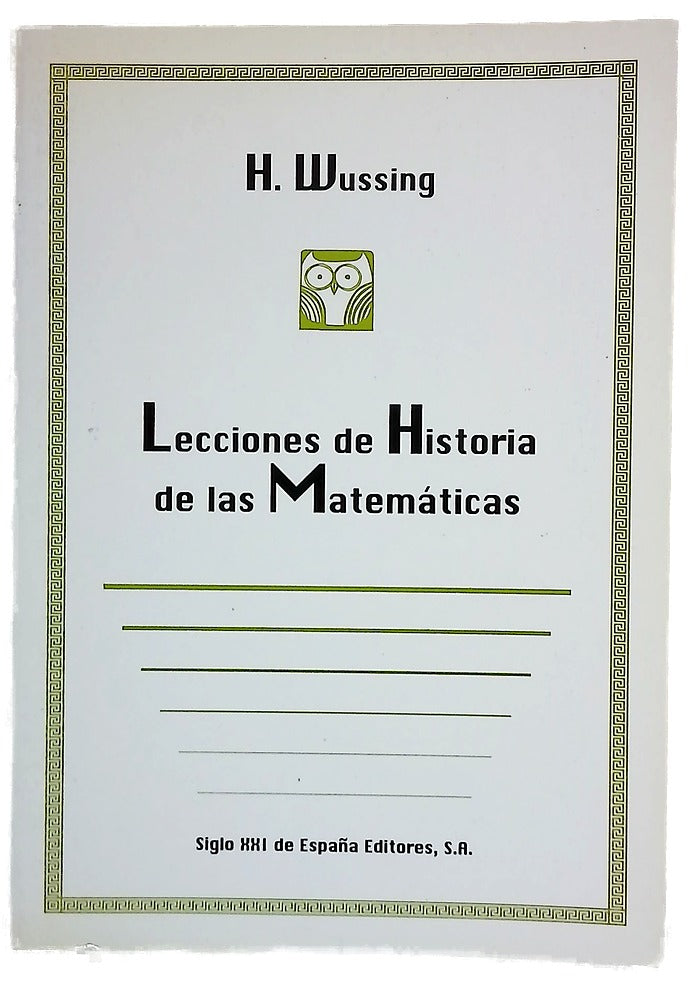 Lecciones de historia de las matemáticas