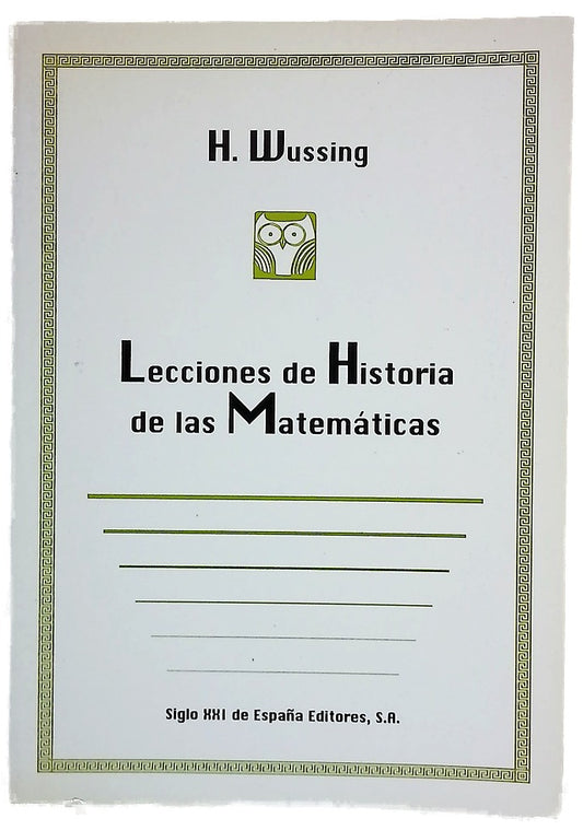Lecciones de historia de las matemáticas