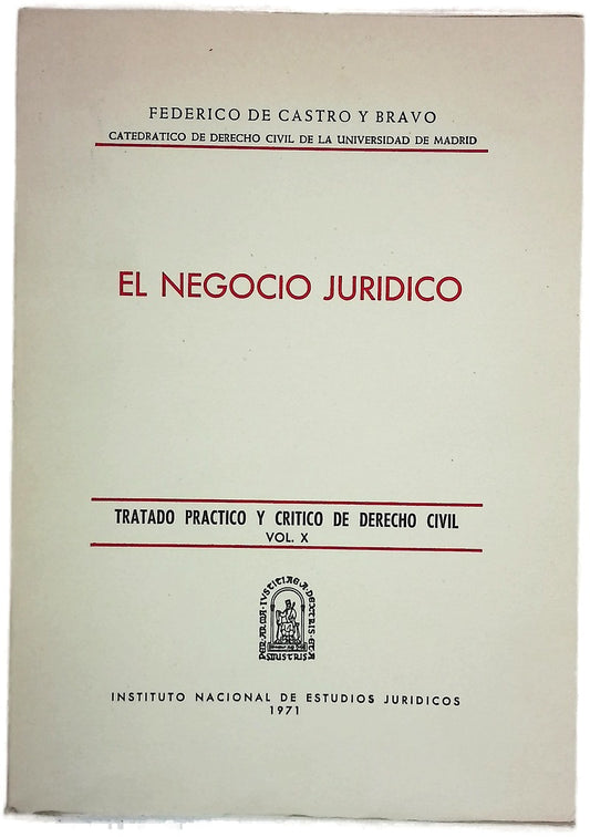 El negocio jurídico