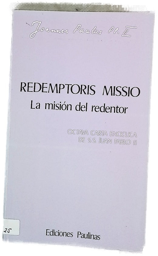 Redemptoris missio la misión del redentor