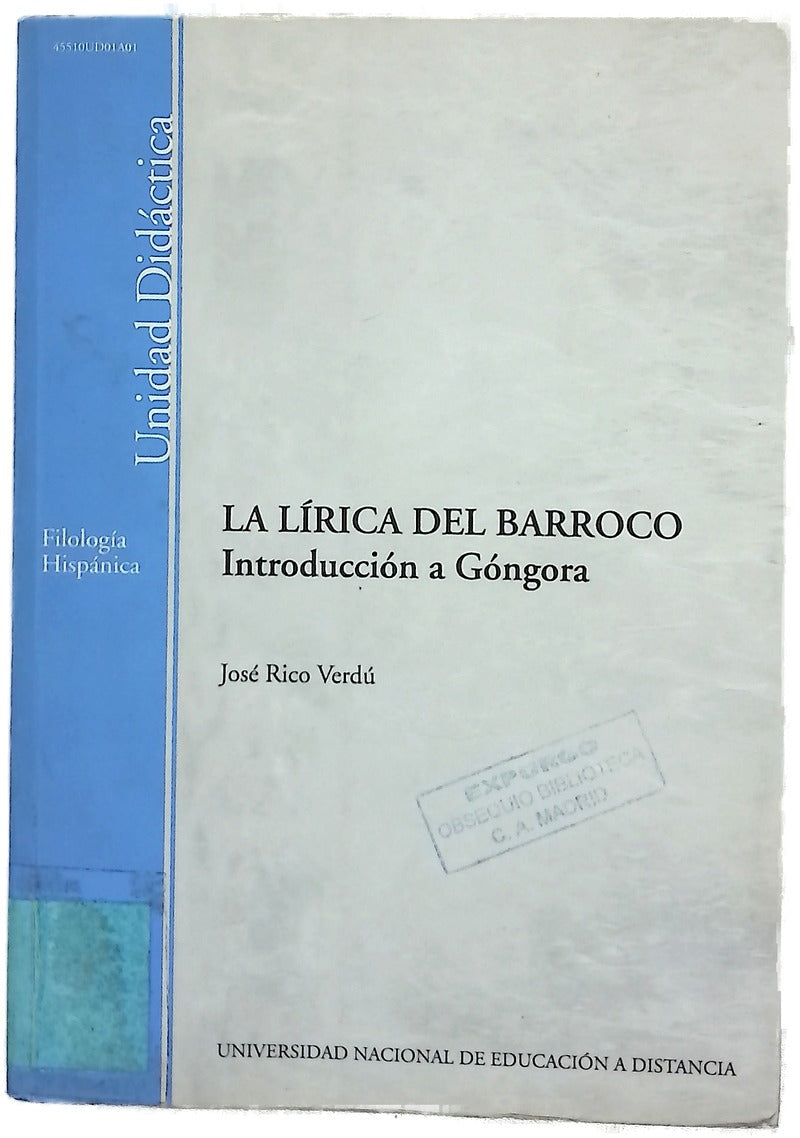 La lírica del Barroco introducción a Góngora