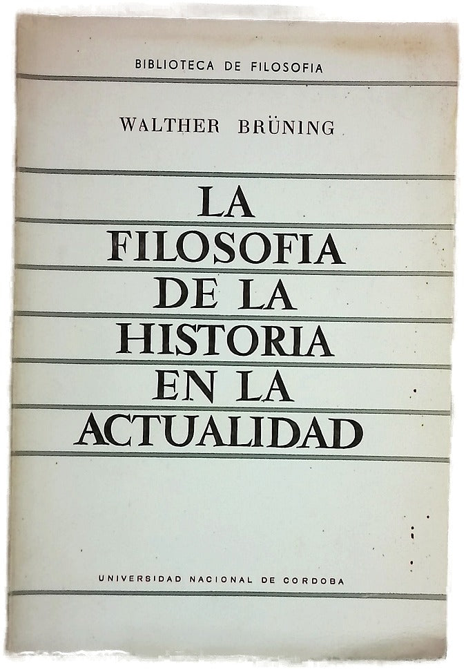 La filosofía de la historia en la actualidad