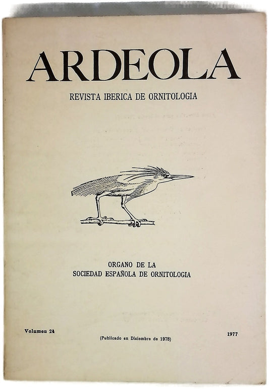 Ardeola : revista ibérica de ornitología