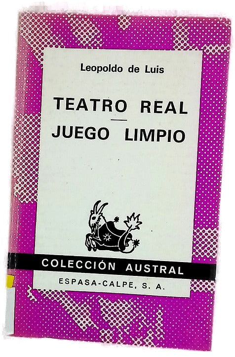 Teatro real Juego limpio