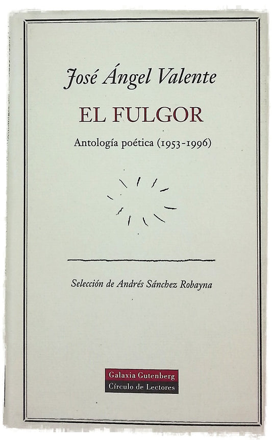 El fulgor antología poética (1953-1996)
