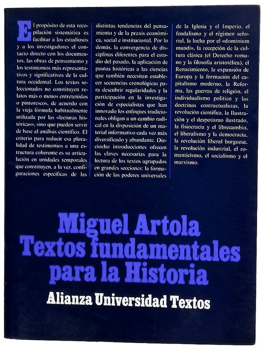 Textos fundamentales para la historia