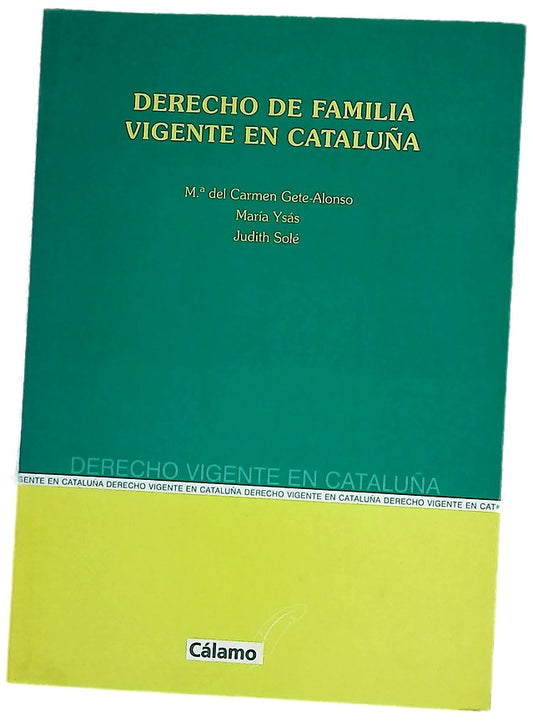Derecho de familia vigente en Cataluña