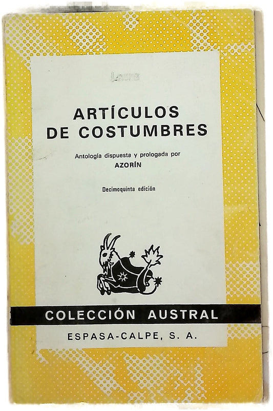 Artículos de costumbres