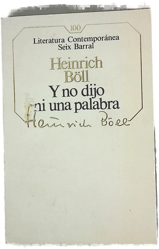 Y no dijo ni una palabra