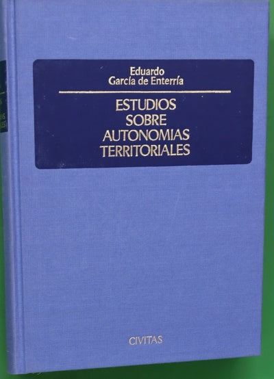 Estudios sobre autonomías territoriales