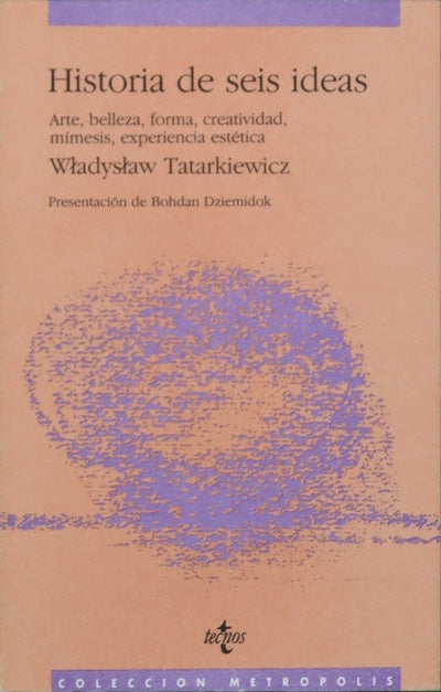 Historia de seis ideas arte, belleza, forma, creatividad, mímesis, experiencia estética