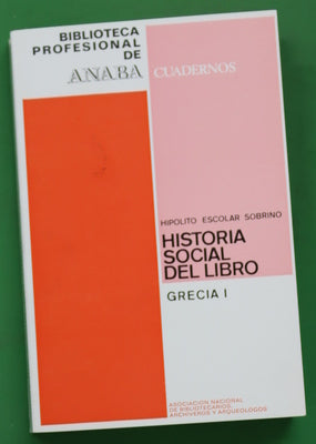 Historia social del libro.