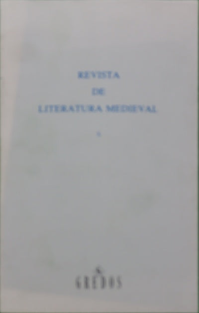 Revista de literatura medieval (v. X)