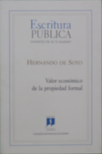 Valor económico de la propiedad formal