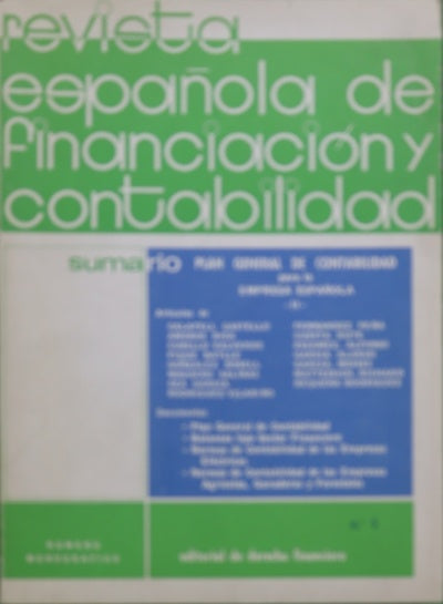 Revista española de Financiación y contabilidad (v. II)