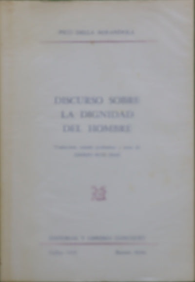 Discurso sobre la dignidad del hombre