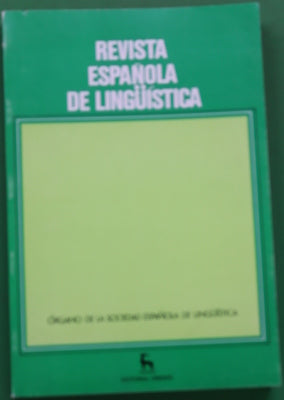 Revista española de lingüística : órgano de la Sociedad Española de Lingüística (v. 21.2)