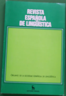 Revista española de lingüística : órgano de la Sociedad Española de Lingüística (v. 7.2)