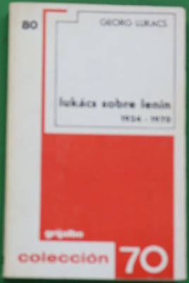 Lukács sobre Lenin 1924-1970
