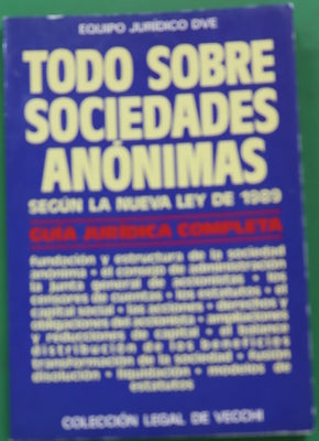 Todo sobre sociedades anónimas