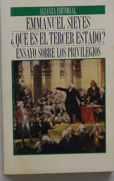 ¿Qué es el Tercer Estado? : ensayo sobre los privilegios