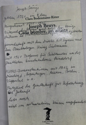 Joseph Beuys cada hombre, un artista : conversaciones en "Documenta 5-1972"