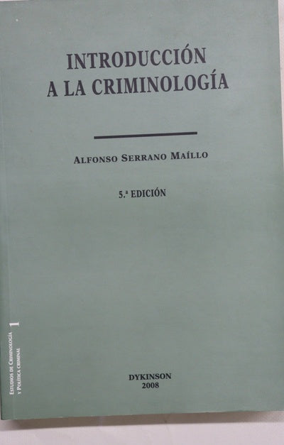 Introducción a la criminología